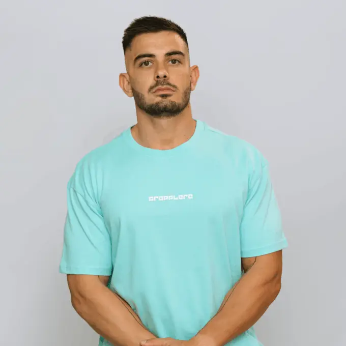 T-shirt oversize premium Bleu – Image 7
