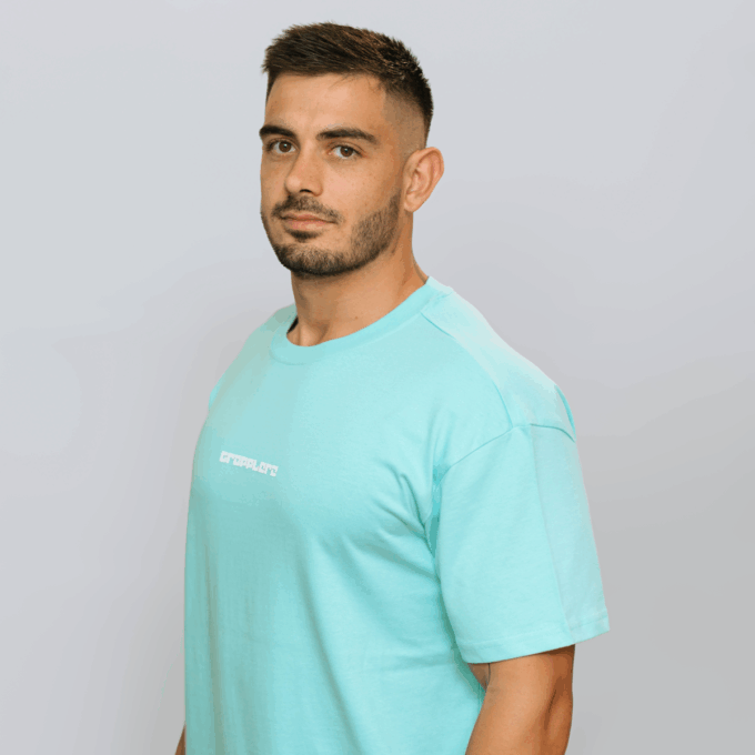 T-shirt oversize premium Bleu – Image 2