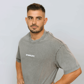 T-shirt oversize premium gris délavé