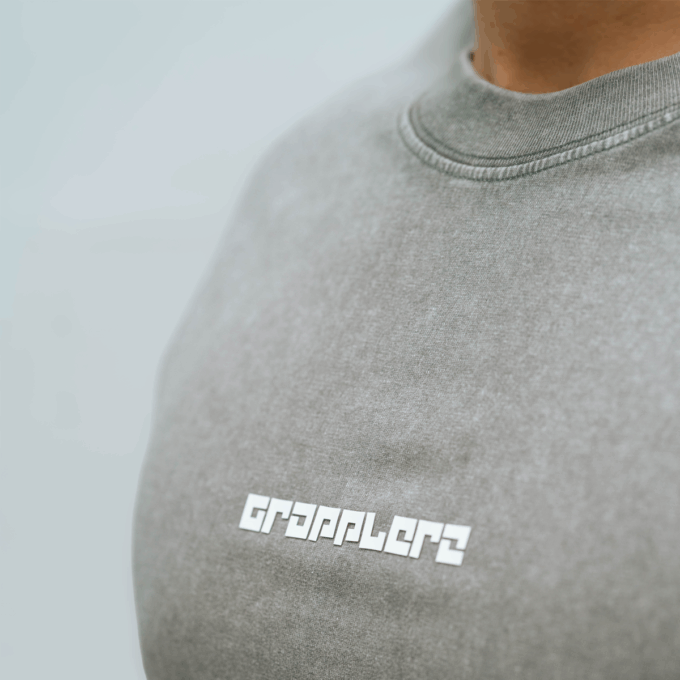 T-shirt oversize premium gris délavé – Image 5
