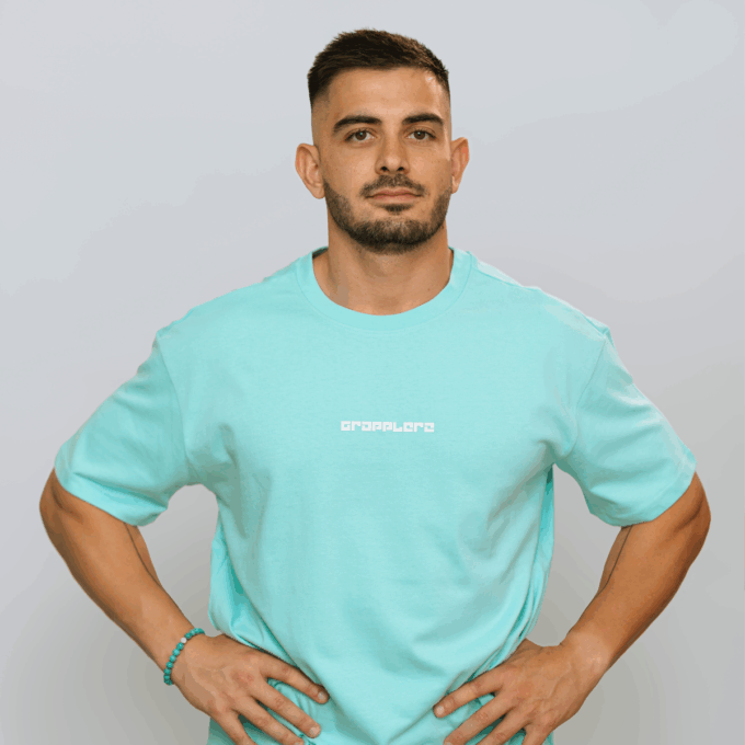 T-shirt oversize premium Bleu – Image 4